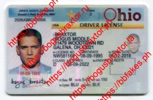 Bogus Braxtor Fake ID - Ohio Fake IDs