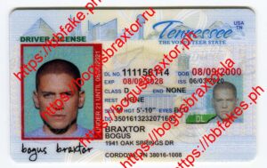 Bogus Braxtor Fake ID - Tennessee Fake ID