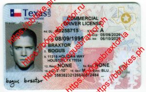 Bogus Braxtor Fake ID - Texas Fake ID