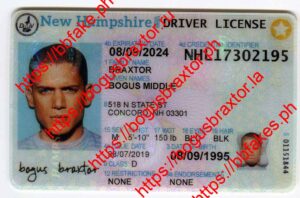 Bogus Braxtor Fake ID - New Hampshire Fake ID
