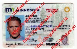 Bogus Braxtor Fake ID - Minnesota Fake ID