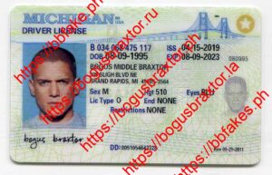 Bogus Braxtor Fake ID - Michigan Fake ID