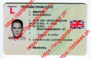 Bogus Braxtor Fake ID - UK Provisional Fake ID
