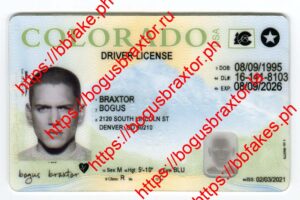 Bogus Braxtor Fake ID - Colorado Fake ID