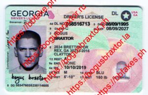 Bogus Braxtor Fake ID - Georgia Fake ID