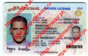 Bogus Braxtor Fake ID - Arizona Fake ID