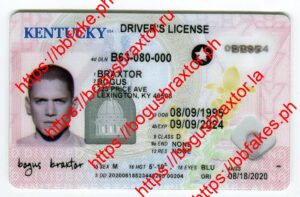 Bogus Braxtor Fake ID - Kentucky Fake ID