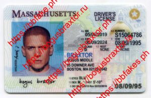 Bogus Braxtor Fake ID - Massachusetts Fake ID