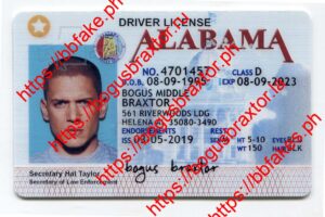 Bogus Braxtor Fake ID - Alabama Fake ID