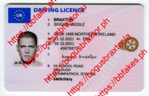 Bogus Braxtor Fake ID - UK Northern Ireland Fake ID