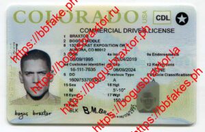 Bogus Braxtor Fake ID - Colorado CDL Fake ID