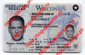 Bogus Braxtor Fake ID - Wisconsin Fake ID