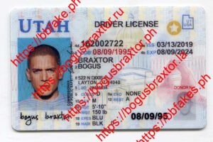 Bogus Braxtor Fake ID - Utah Fake ID