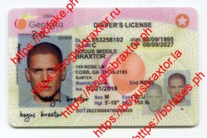 Bogus Braxtor Fake ID - Georgia Fake ID