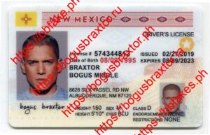 Bogus Braxtor Fake ID - New Mexico Fake ID